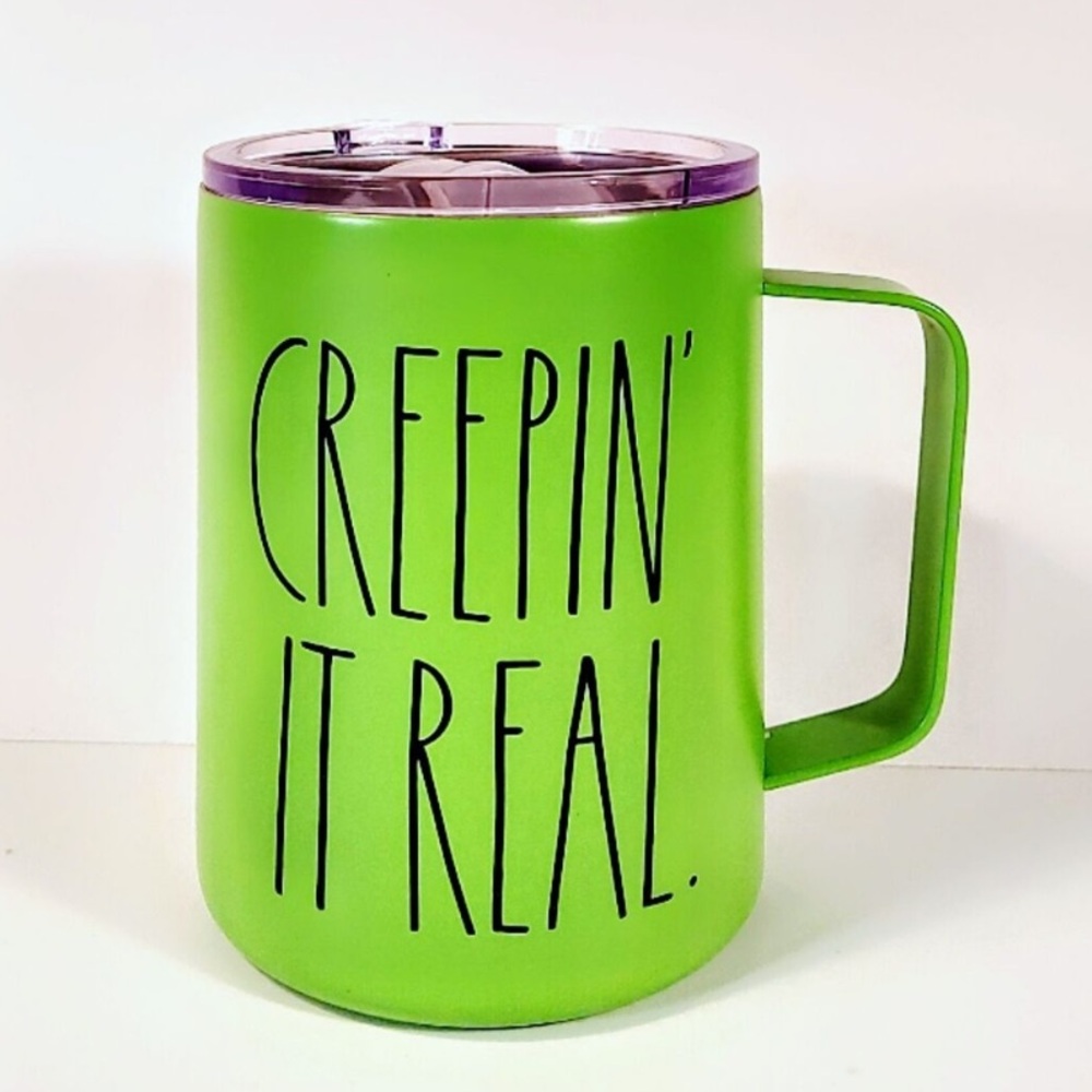 Rae Dunn "Creepin' It Real" insulated stainless steel mug,